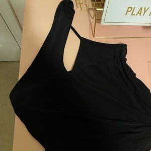 PLT One Shoulder Slinky Bodysuit